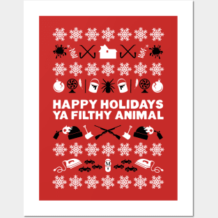 Happy Holidays, Ya Filthy Animal Posters and Art